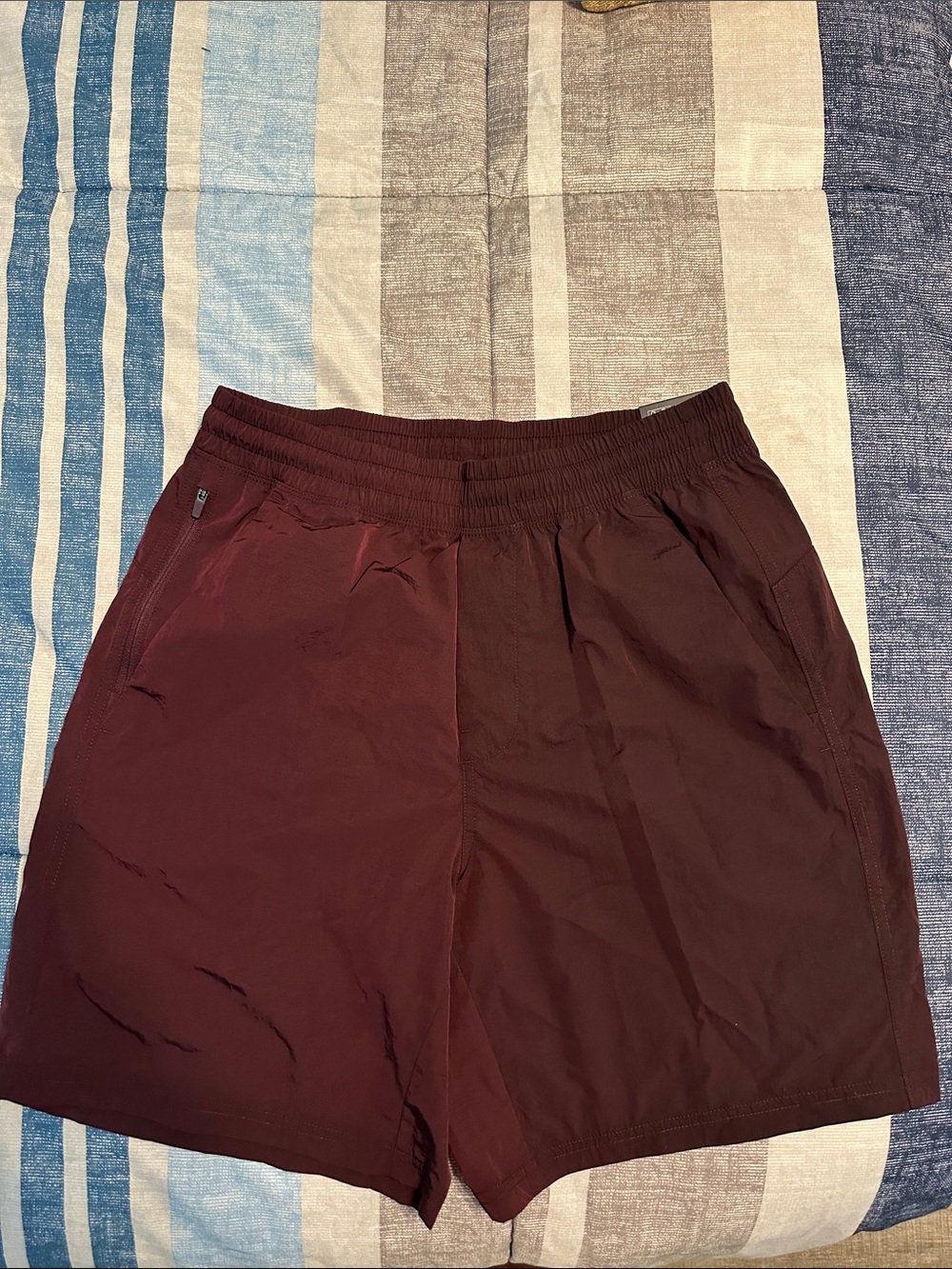 Men's Athletic Shorts - Maroon Performance